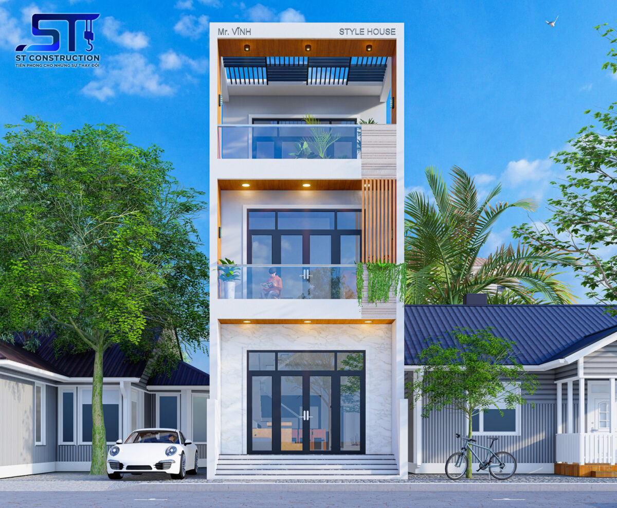 Thiết kế nhà phố 3 tầng anh Minh – Thanh Hóa