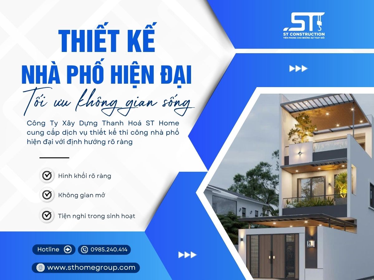 Thiết Kế Nhà Phố Hiện Đại