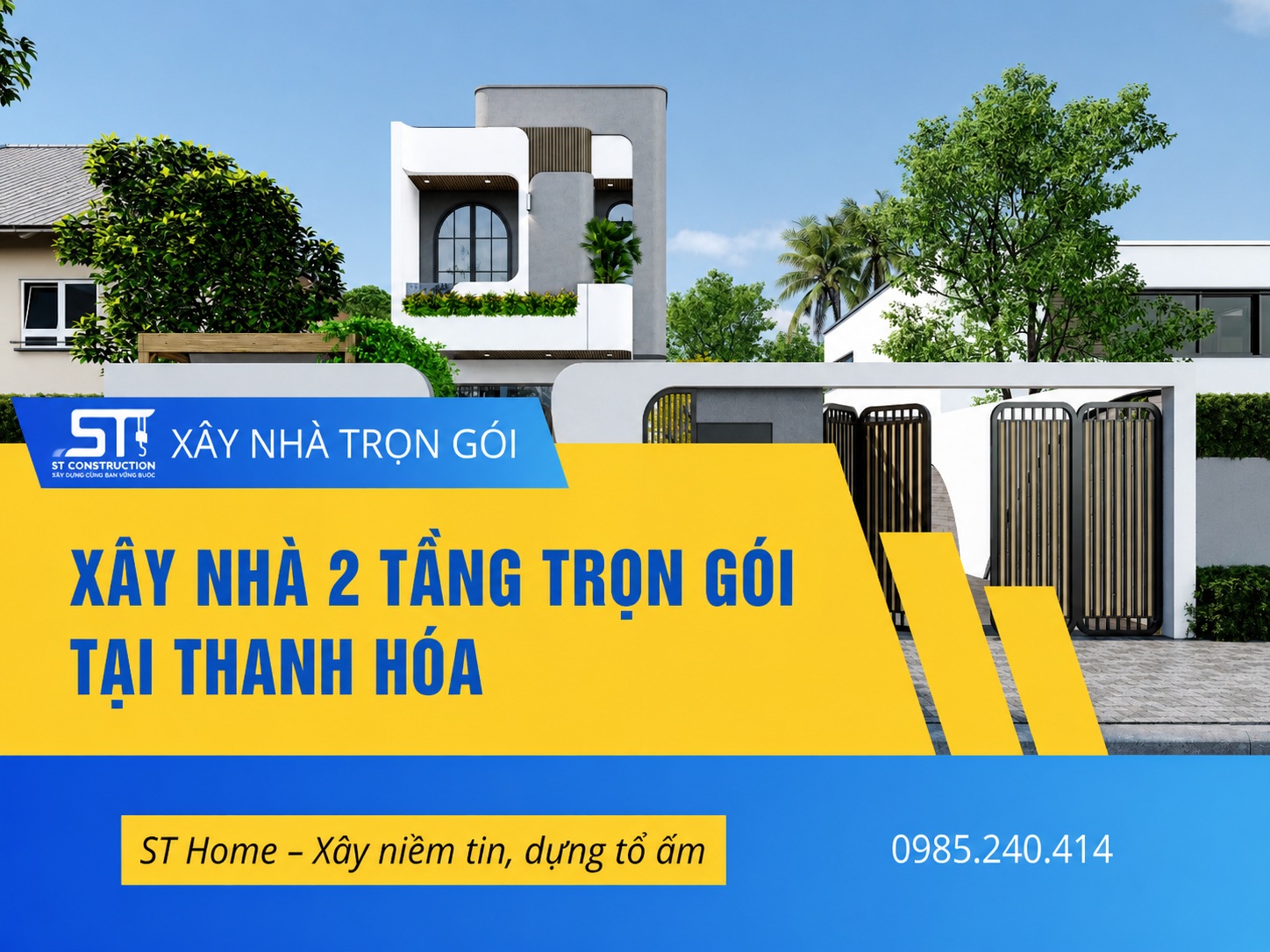Xây Nhà 2 Tầng Trọn Gói Tại Thanh Hóa